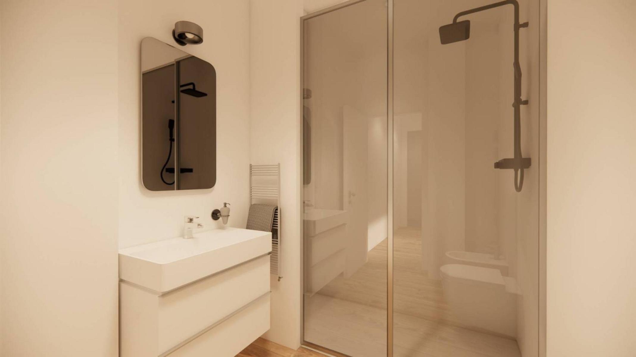 Bagno - Luminoso Bilocale Ristrutturato - Zona Valle Aurelia, Roma 