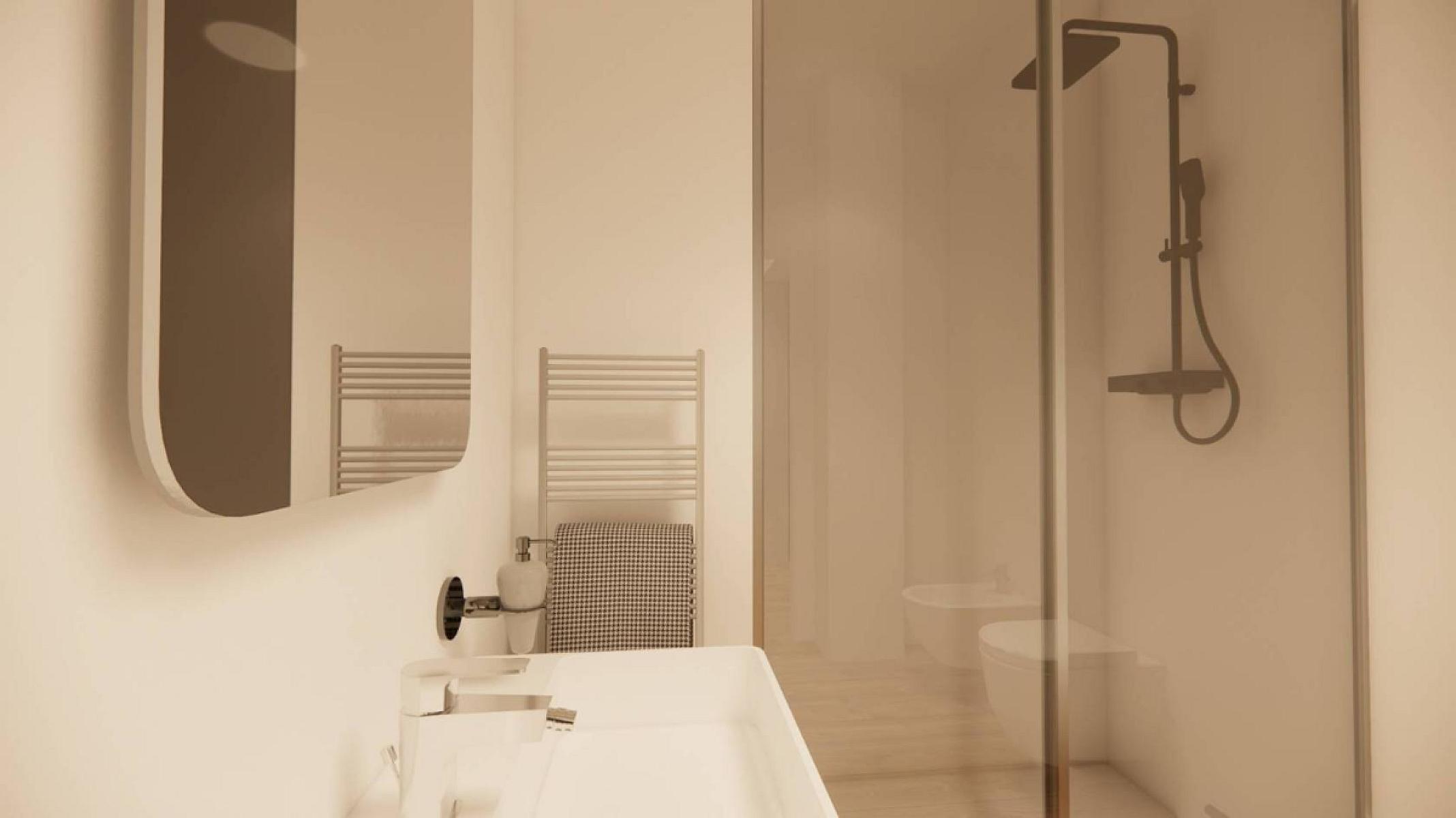 Bagno - Luminoso Bilocale Ristrutturato - Zona Valle Aurelia, Roma 